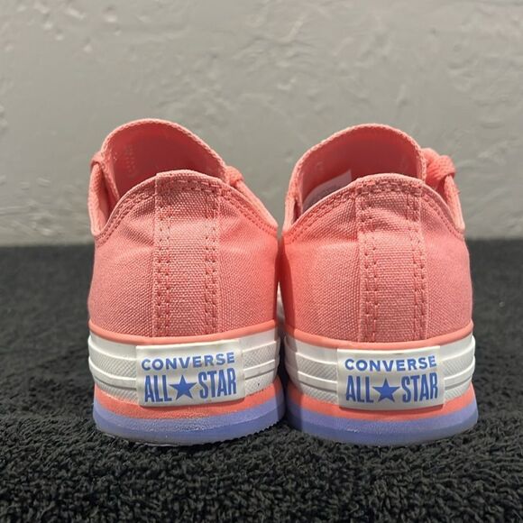🔥🔥 CONVERSE All-Star EVA LIFT Low Sneakers Pink/Purple Women Sz 6.5 - PERFECT - Picture 8 of 13